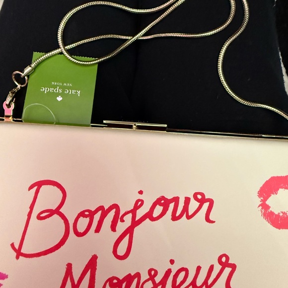 Kate Spade Merrion Square 'Bonjour Monsieur' Emanuelle Clutch, Multi/Cement - Picture 4 of 9